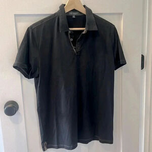 Robert Barakett Collar T-shirt Black